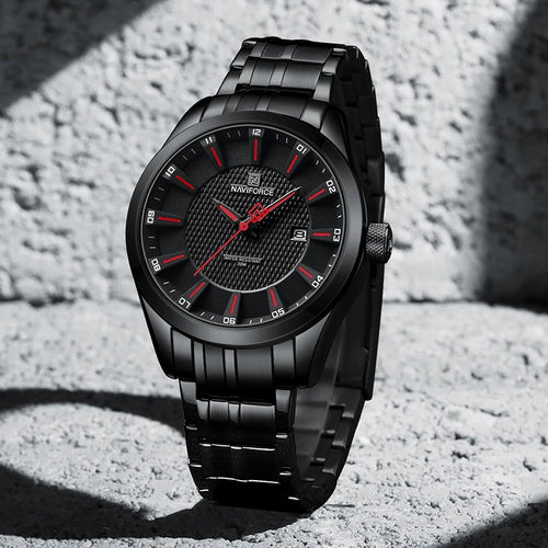 Naviforce 8032 CH - Black Red For Men