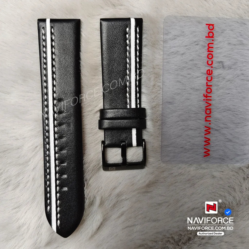 Naviforce 9110 Belt 25mm - Black White