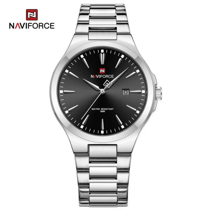Naviforce 9214 CH - Silver Black