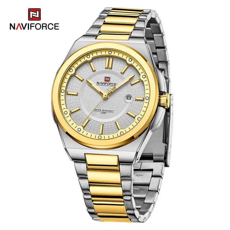 Naviforce 9212 CH - Silver Gold