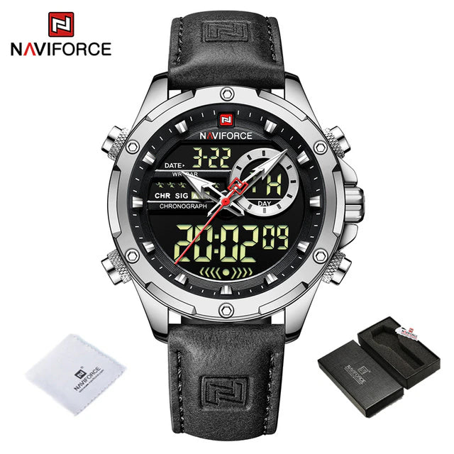 Naviforce 9208 L - Silver Black