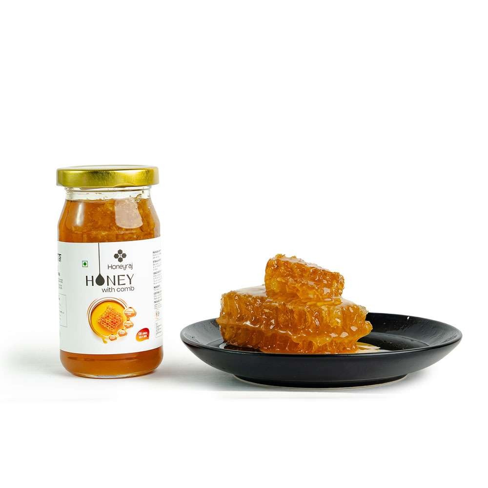 Mixed Flower Honey with Comb 500g