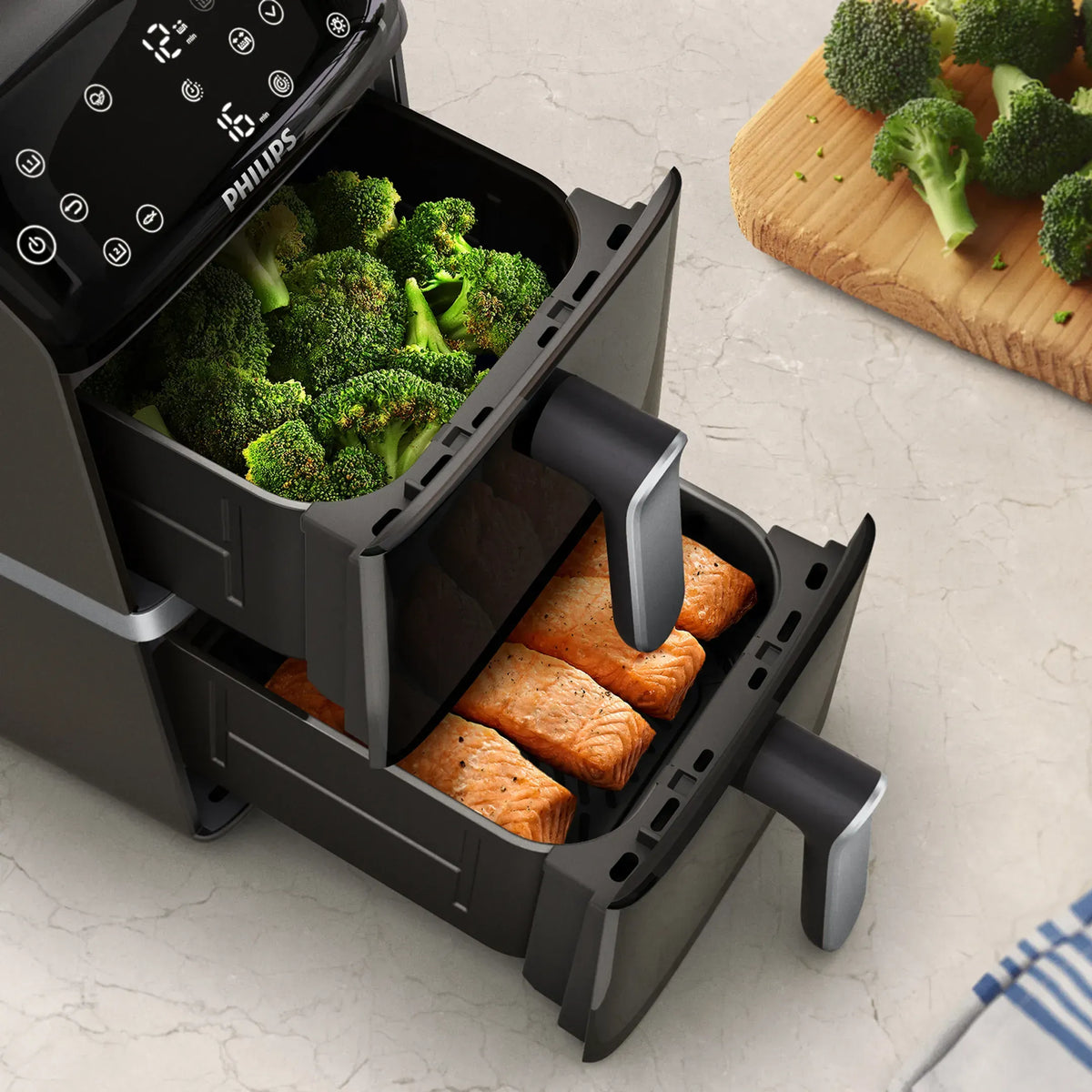 Philips 4000 Series Dual Basket Air Fryer NA461 (10L)