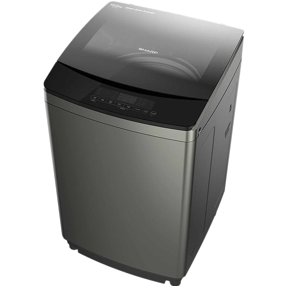 Sharp Full Auto Inverter Washing Machine ES-F100G | 10 KG - Titanium