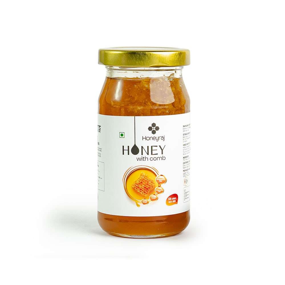 Mixed Flower Honey with Comb 500g